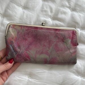 Hobo Wallet Floral Pink Clutch Wallet